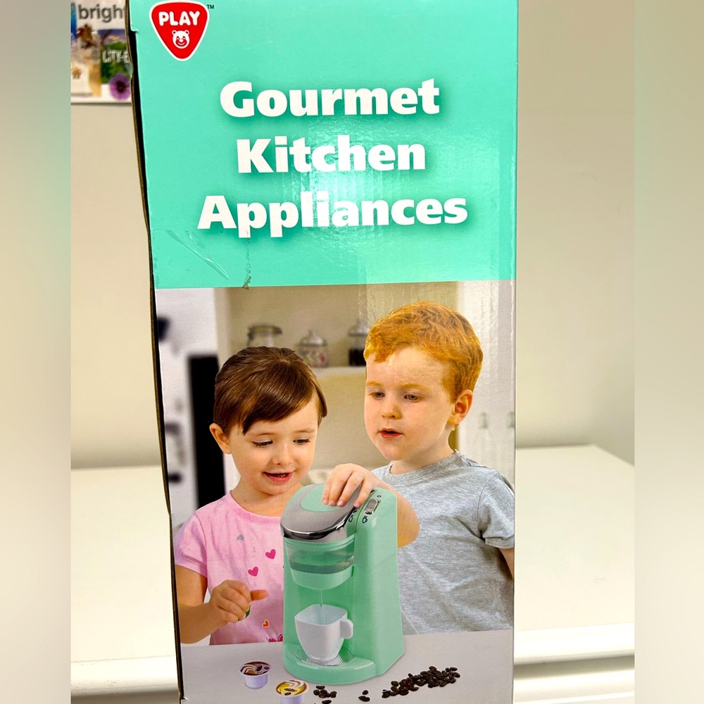 Gourmet Children's or Kids' Play Kitchen Appliances Set - Teal - Picture 6 of 8